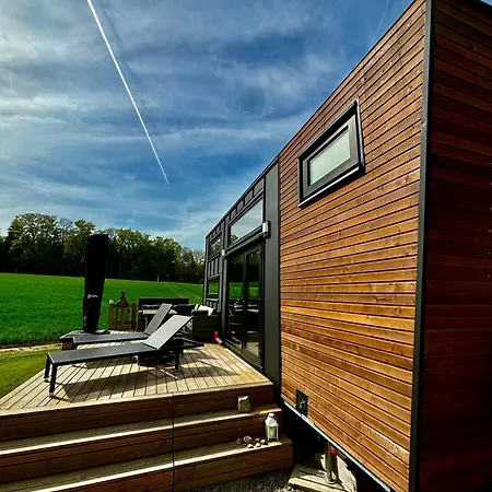 Tiny House Mit Saunafass Horská chata Zupfing