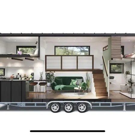 Horská chata Tiny House Mit Saunafass *