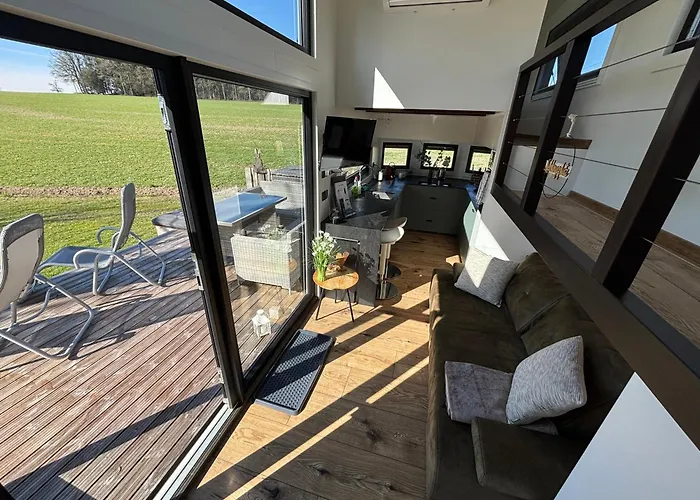 Alpstuga Tiny House Mit Saunafass