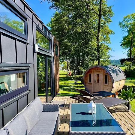 Tiny House Mit Saunafass Chalet Zupfing