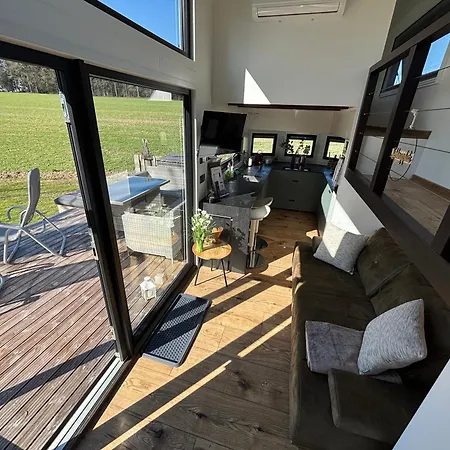 Chalet Tiny House Mit Saunafass