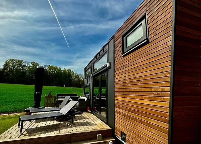 Tiny House Mit Saunafass Chalet Zupfing