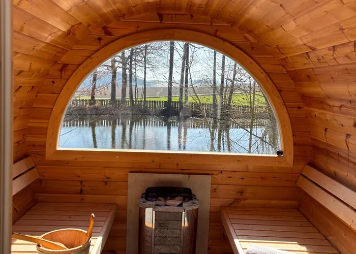 Chalet Tiny House Mit Saunafass