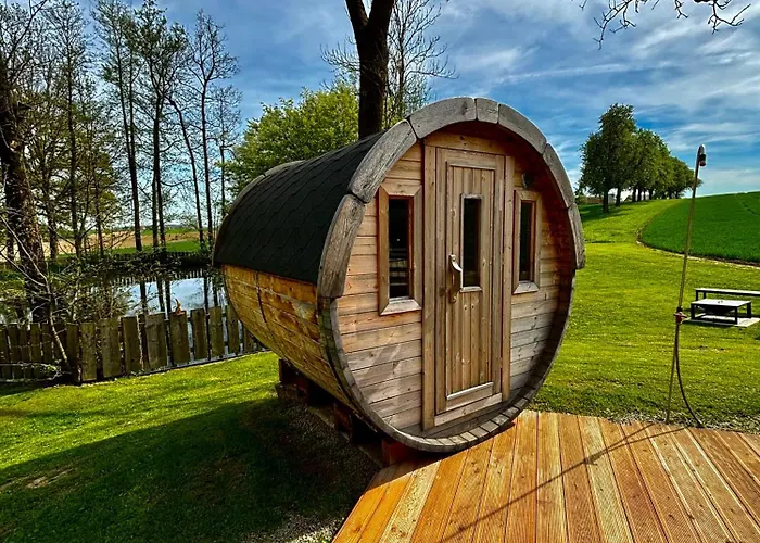 Chalet Tiny House Mit Saunafass *